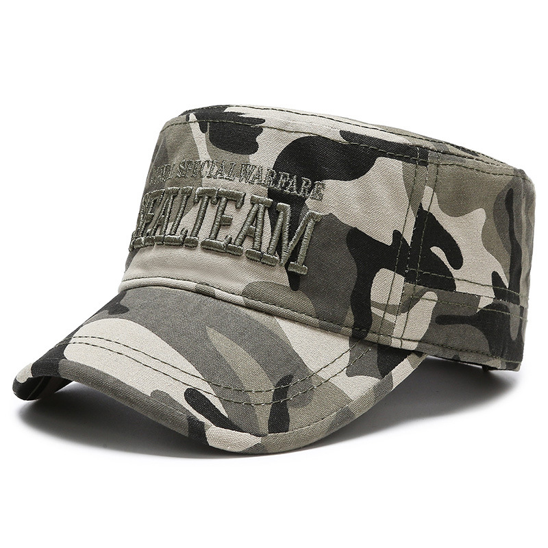 Neuer Frühling und Herbst Outdoor Flat Top Casual Herren Sportbrief bestickter Sonnenhut_voghion.com