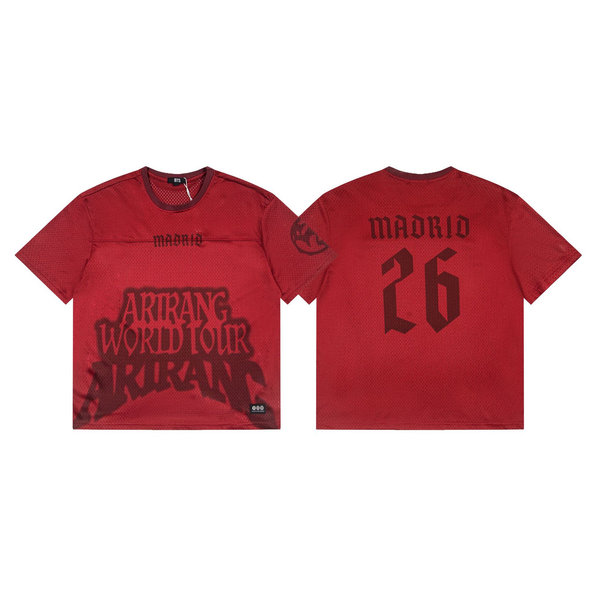 BTS Madrid 2026 Arirang World Tour City Jersey Burgundy