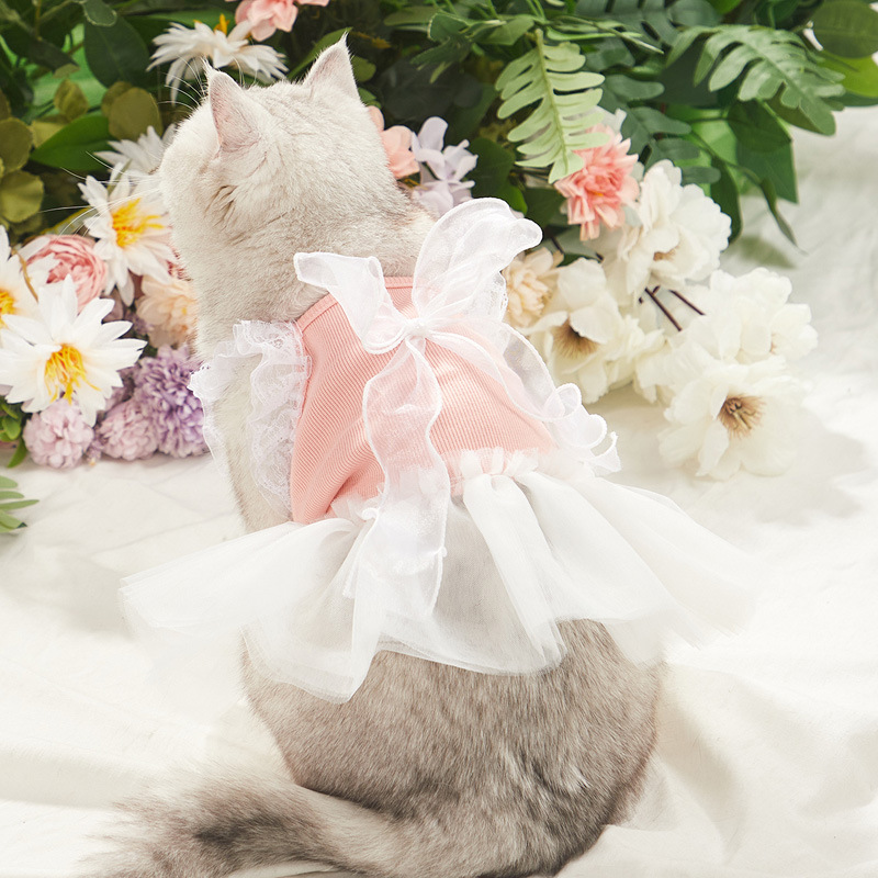 Sweet Polyester Bow Knot Pet Clothing display picture 4