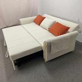 可折叠沙发床两用多功能小户型客厅公寓直排抽拉式网红小清新沙发