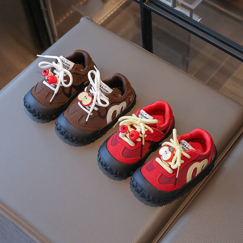 Girls' Sports Shoes Cute Cartoon Casual Shoes 2025 Autumn New Children's Soft Sole Anti-Slip Boys and Girls Baby Shoes