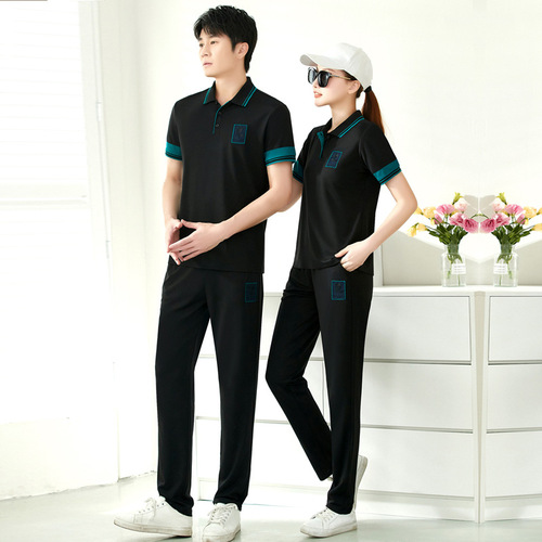 Summer Leisure Set for Men and Women, Couples' Fashion Square Dance Group Purchase Two-Piece Printed Short Sleeve Plus Size