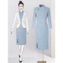 酒店茶艺师秋冬复古工作服