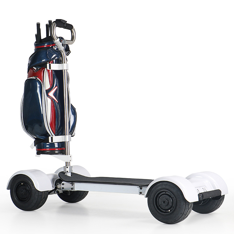 Fábrica al por mayor nuevo Golf plegable eléctrico Carro de bolas inteligente equilibrio coche fácil de llevar cuatro ruedas Carro de bolas