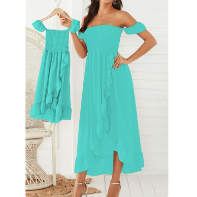 2021 summer sexy Backless halter undergarment covering the chest and abdomen Maxi dress Dress Female Women With children