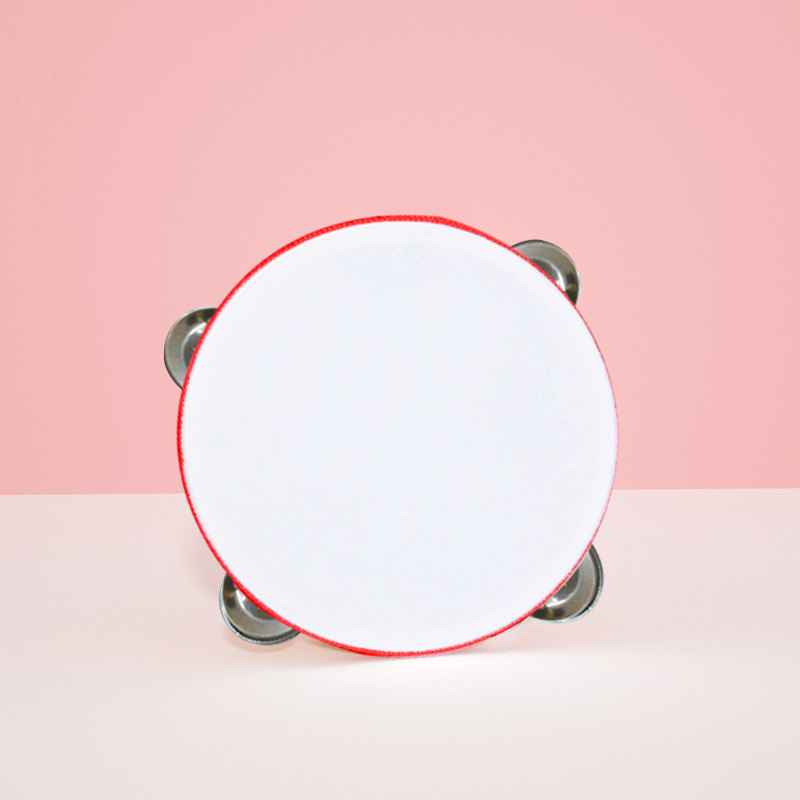 Instrumento musical de Orff pandereta pequeña de madera bebé mano tambor kindergarten maestro rendimiento exquisito tambor