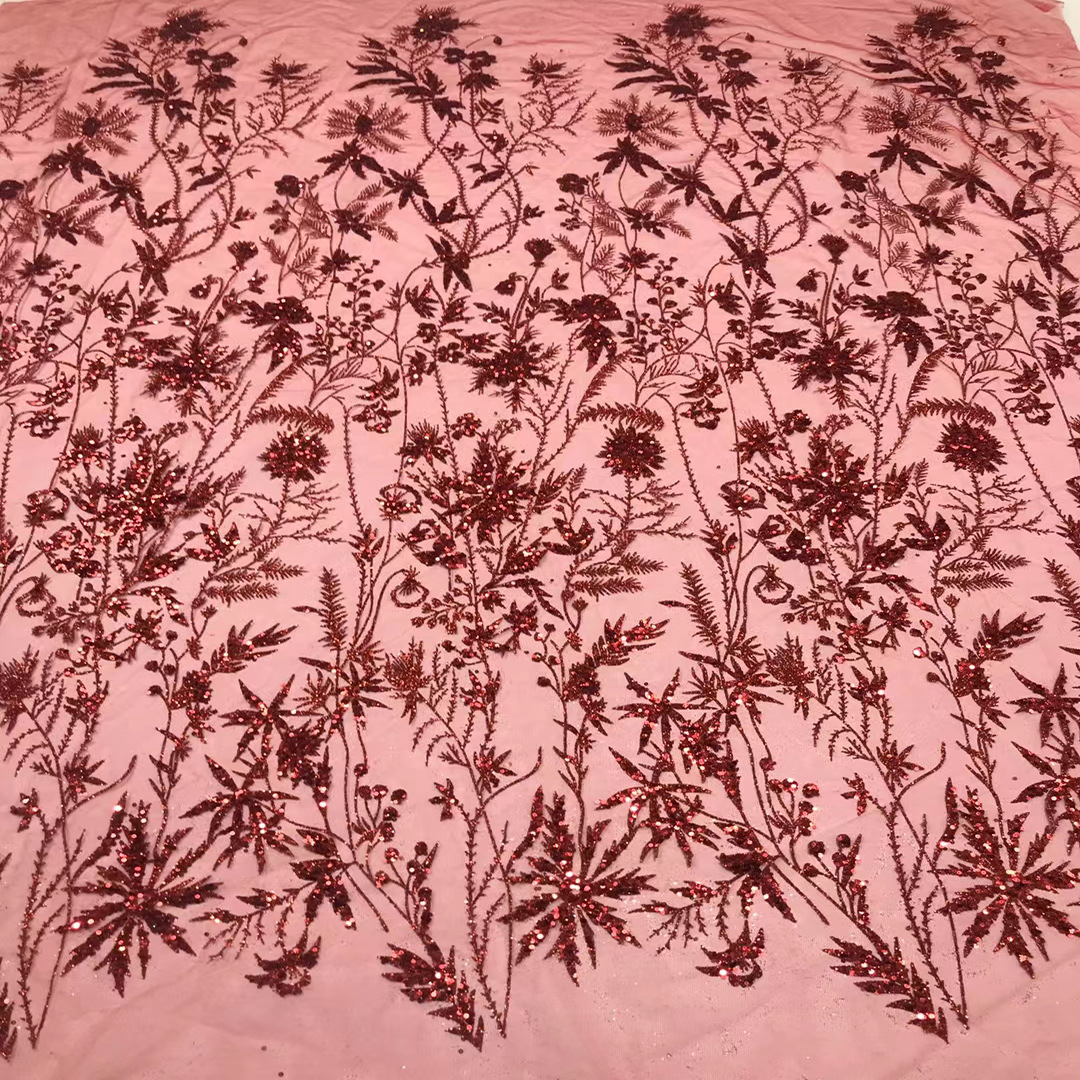Vestido DE BODA malla etapa desgaste rendimiento ropa película caliente polvo lentejuelas tela alta flash plata Rosa impresión JX2128