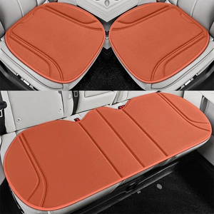 Cross-Border Four-Season Universal Car Seat Cushion New Model Latex Seaweed Fiber Three-Piece Set Non-Slip Summer Breathable Seat Cushion