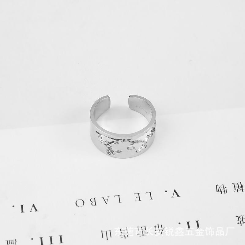 fashionable one size ring stainless steel