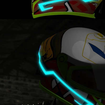 Motosiklet dəbilqələri | light strip TikTok same