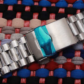 鸿空手表带不锈钢实心钢表带 适配泰格雅方程式系列钢表带