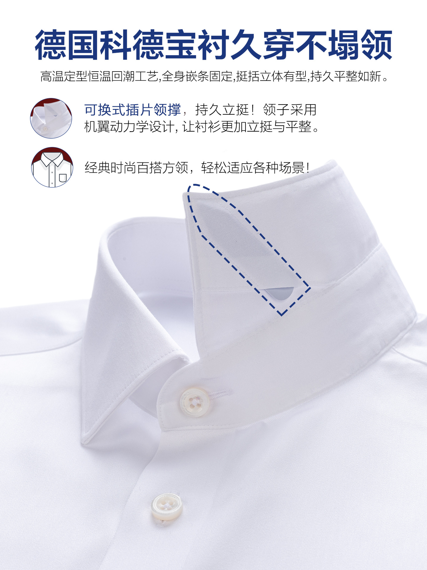 Camisas de hombre de manga larga de alta calidad 200S cuatro hebras de algodón sin quemar camisa blanca para hombres ropa de trabajo bancaria corporativa