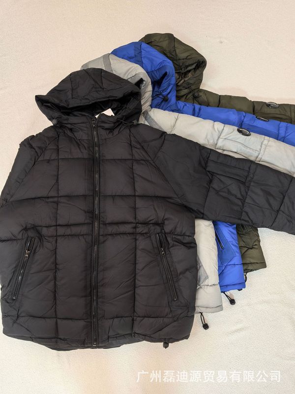 25冬外贸CP棉服跨境专供欧码镜片徽章连帽COMPANY冬加厚保暖棉服|undefined