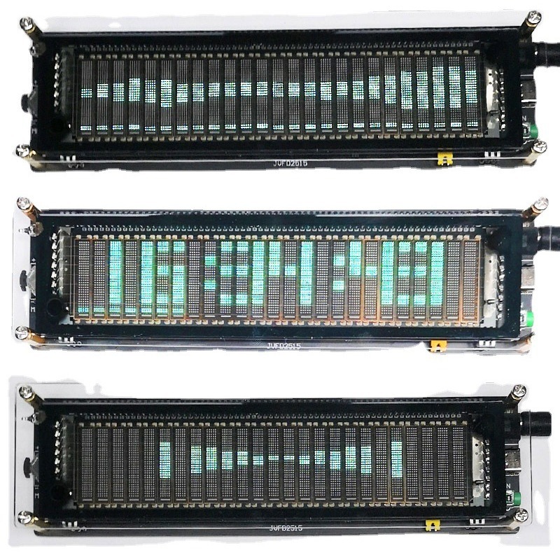 Pantalla de visualización de espectro de música VFD2515 5-12V de entrada con pastilla controlada por voz AIChE E menú original en inglés