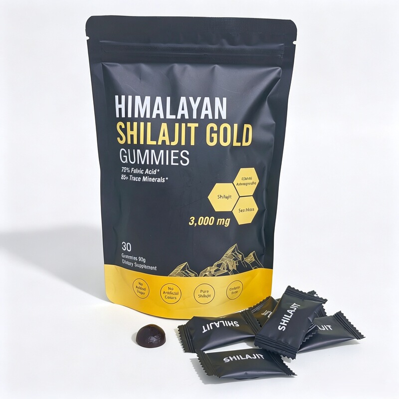 Shilajit Himalayan Shilajit Golden Gummies, 30 pieces, Fulvic Acid Dietary Supplement Gummies, exclusively for cross-border sales