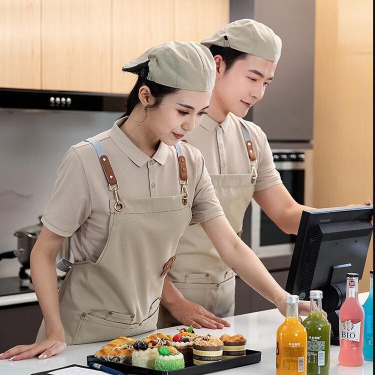 新款围裙防水防油餐饮专用后厨房工作服耐脏厂家现货批发围腰|undefined