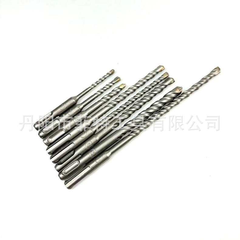 两坑两槽圆柄一字电锤钻头 穿墙混泥土双筋冲击钻 硬质合金石工钻