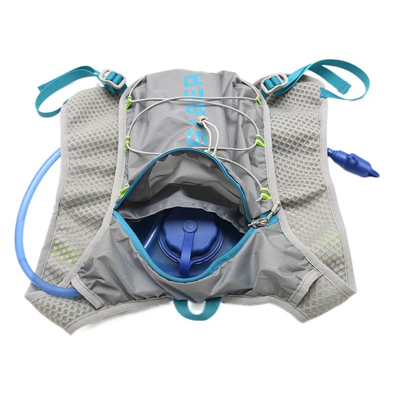 Amazon Многофункциональный нейлоновый рюкзак для бега Марафонская безопасность Светоотражающий спортивный рюкзак Сумка для воды Рюкзак Велосипедная сумка