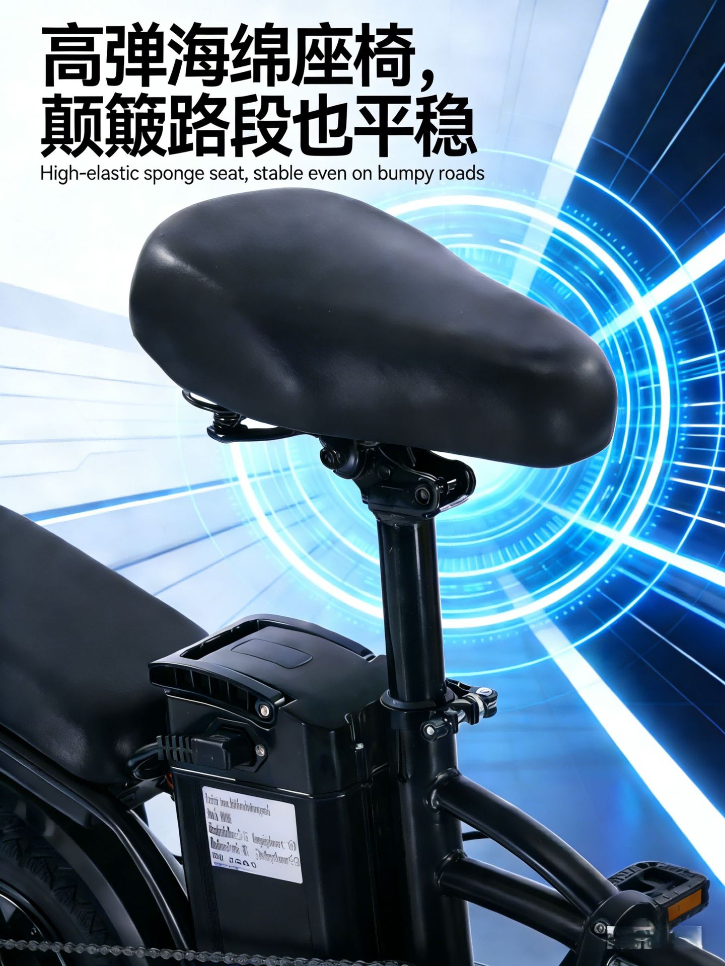 Electric Bicycle Adult Escort Small Folding E-Bike Long Range