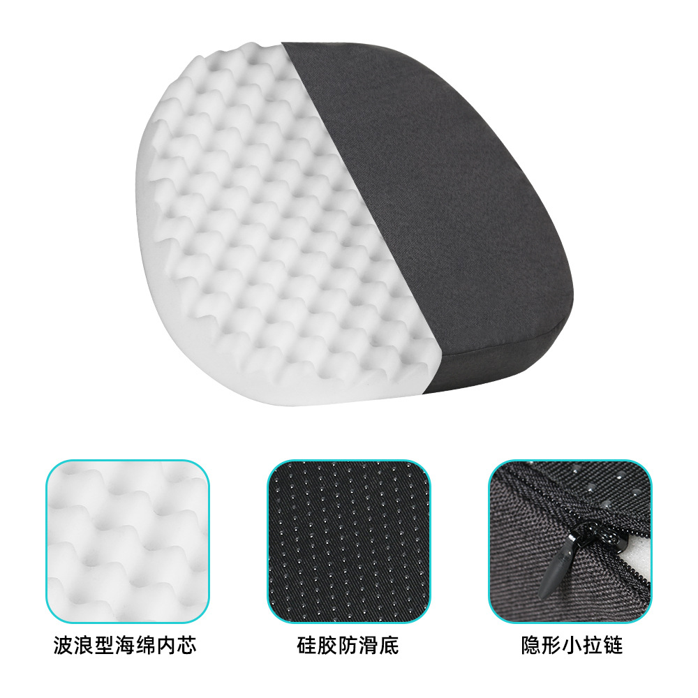 Cojín de esponja en forma de onda de estilo caliente transfronterizo de Amazon Cojín de asiento de silla de oficina Cojín transpirable para hemorroides