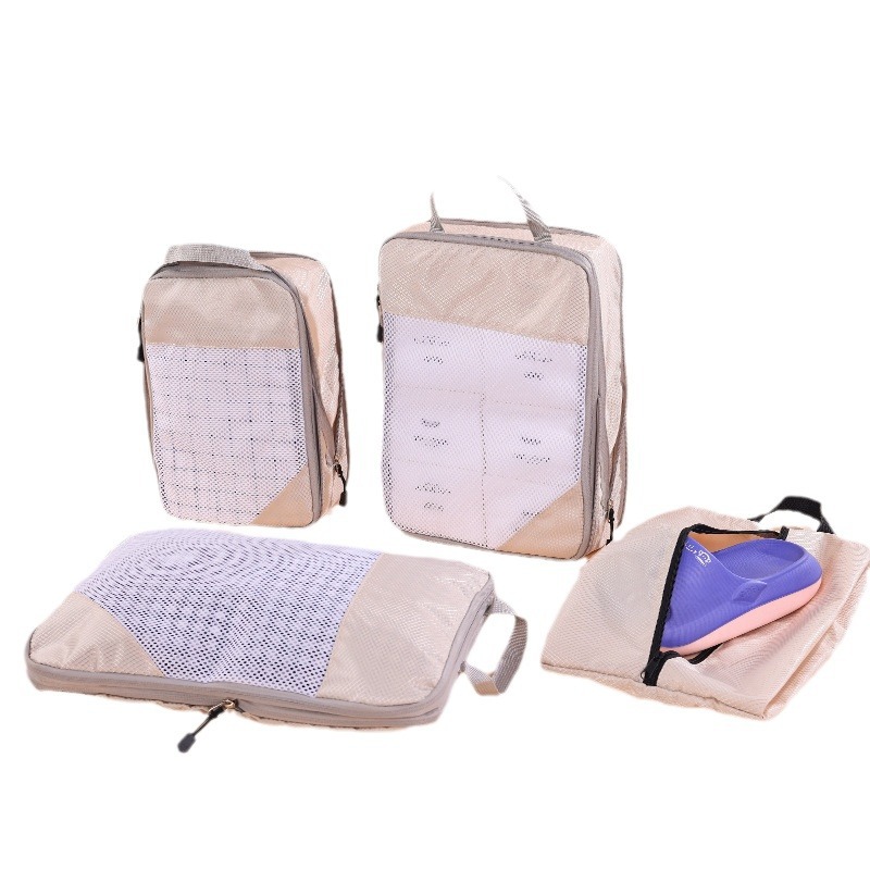 New mesh travel storage compression multi-combination set for business trip clothing organization storage bag, multiple choices and combinations 