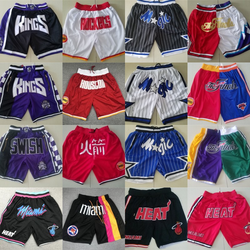 NBA Jersey Magic Kings Miami Heat Basketball pants Champion Mosaic Shorts