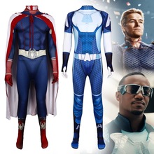 黑袍纠察队cosplay服装万圣节舞台表演服披风超人祖国人超级英雄