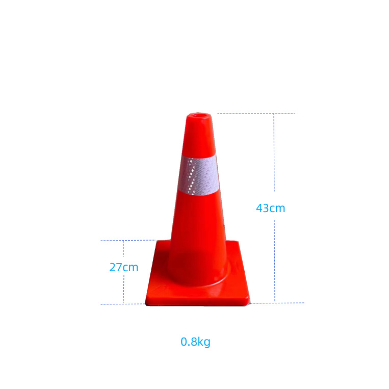 Conos de tráfico reflectantes de PVC y caucho, resistentes y duraderos, venta al por mayor directamente de fábrica