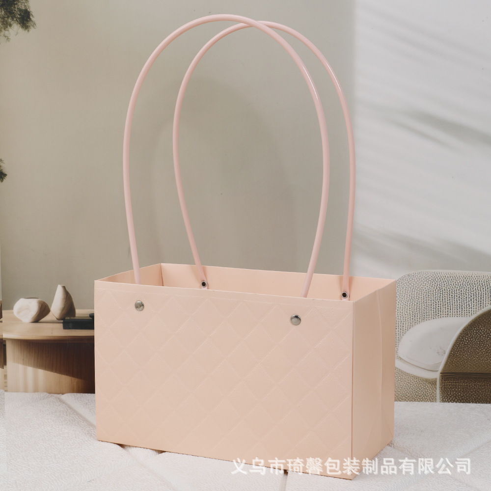 Caja Portátil para Flores de Cartón Blanco Impermeable para Arreglos Florales image 45
