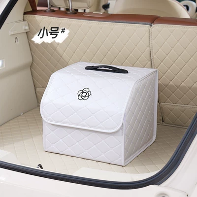 Blue Rain Car Seat Cushion, Seat cushion, seat cover - small-size-folding-storage-box-white-sticker-white-camellia