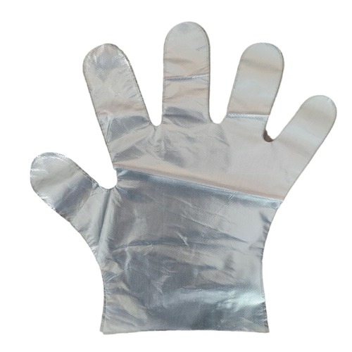 Light PE Check Gloves Food Grade Plastic Film Gloves Disposable PE Film Gloves Medical Grade 100 Pieces
