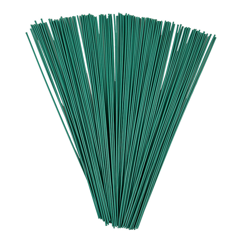 Alambre floral DIY 40 cm, verde, para manualidades y arreglos, fábrica directa