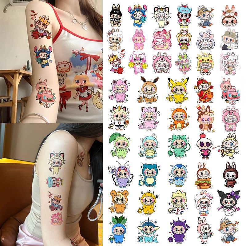 Popular Cartoon Colorful Tattoo Stickers Trendy Stylish Waterproof Long-Lasting Realistic Flower Arm Wet Water Stickers Popular Cartoon Colorful Tattoo Stickers Trendy Stylish Waterproof Long-Lasting Realistic Flower Arm Wet Water Stickers