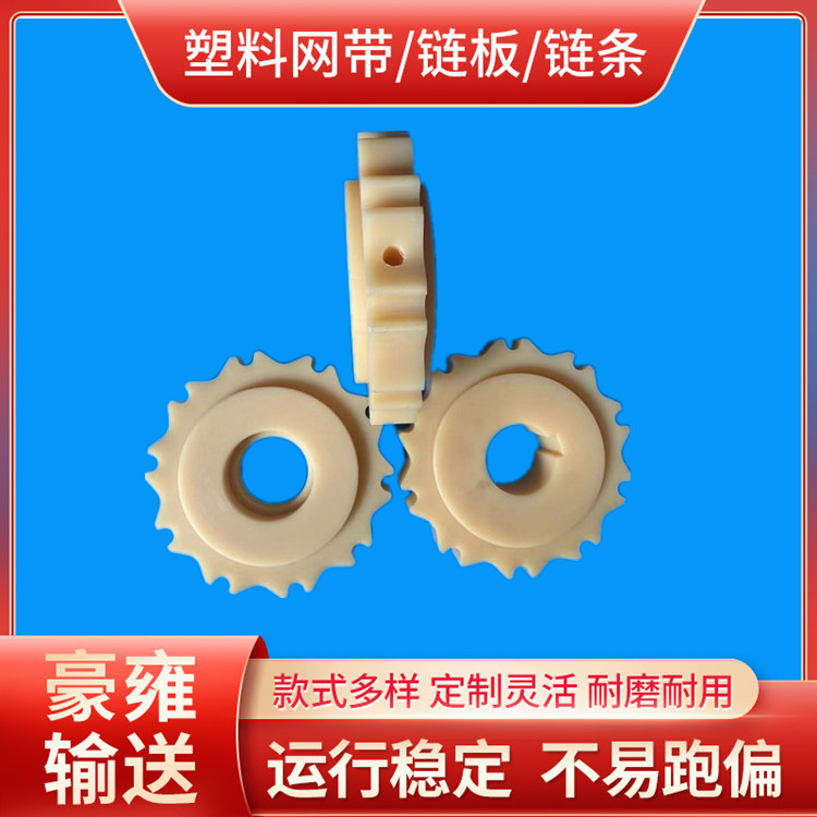 800塑料网带厂家铣床制作尼龙齿轮非标传动齿轮塑料链轮