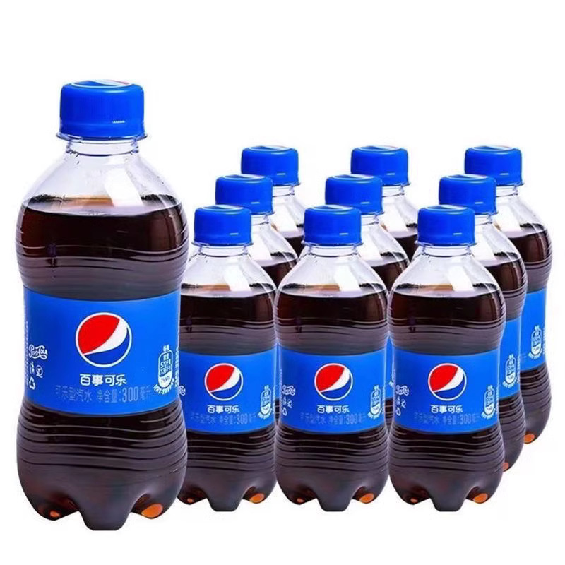 百事可乐碳酸饮料300ml*6瓶装七喜美年达汽水夏日解暑解渴饮品