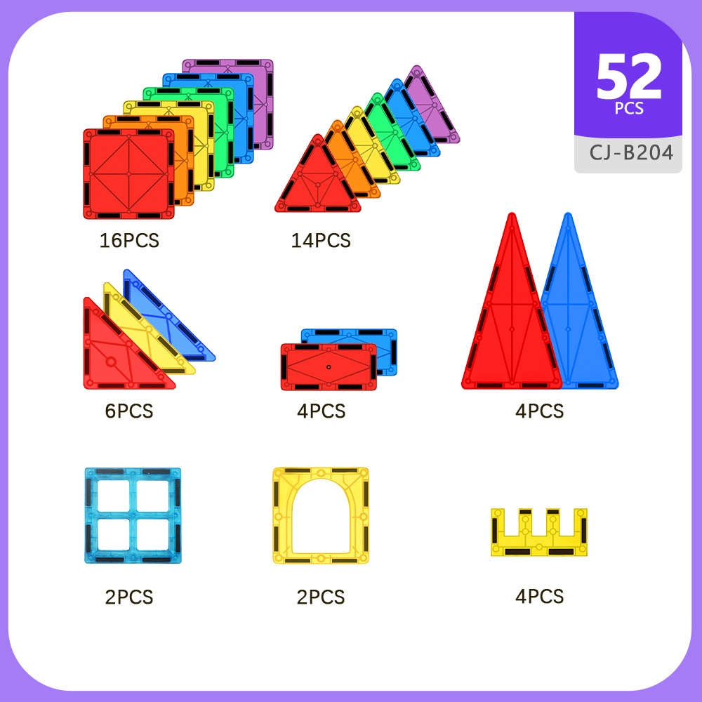 Fuente de bloque magnético transfronterizo imán fuerte imán de lámina magnética ventana de color de tráfico imán de lámina magnética juguetes de absorción magnética infantil image 7
