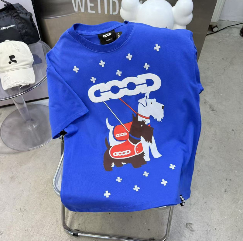 越境トレンドブランド 高品質GOOD ホリデー カラフルキャンディー ジェムストーン ライトラグジュアリー ファッション 高級感Tシャツ 男女兼用|undefined