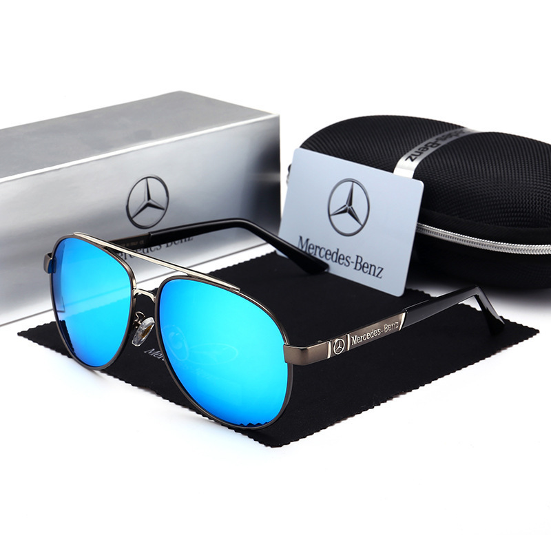 New car logo sunglasses 751 men's driver driving mirror colorful toad polarizing mirror factory direct sales