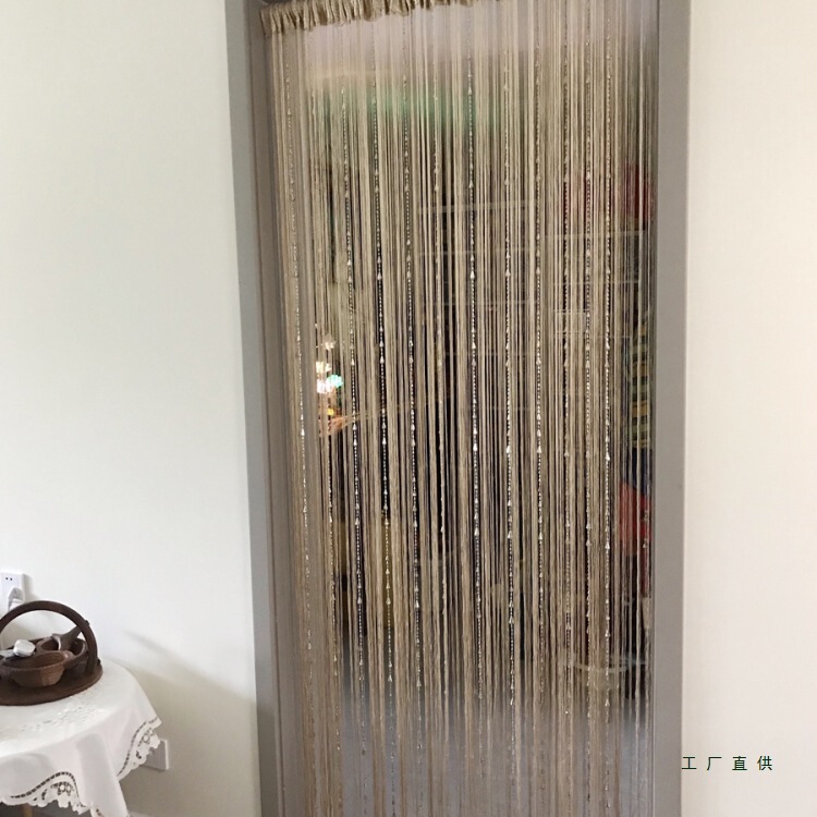 Bead Tassel Decorative Door Curtain Partition Bead Curtain Home Punch-Free Bedroom Living Room Aisle Bathroom Accessible Luxury Curtain