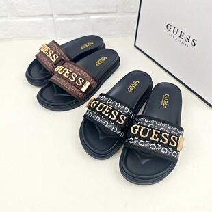 �羳��Ь�ļ�GUESS�¿����W�޾W�t����������⳱��sandals