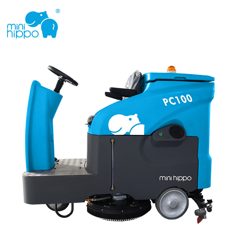 Little Hippo Ride-On Floor Scrubber Commercial Cleaning Equipment Floor Cleaning Machine Industrial Floor Scrubber with Suction and Mopping Function Little Hippo Ride-On Floor Scrubber Commercial Cleaning Equipment Floor Cleaning Machine Industrial Floor Scrubber with Suction and Mopping Function