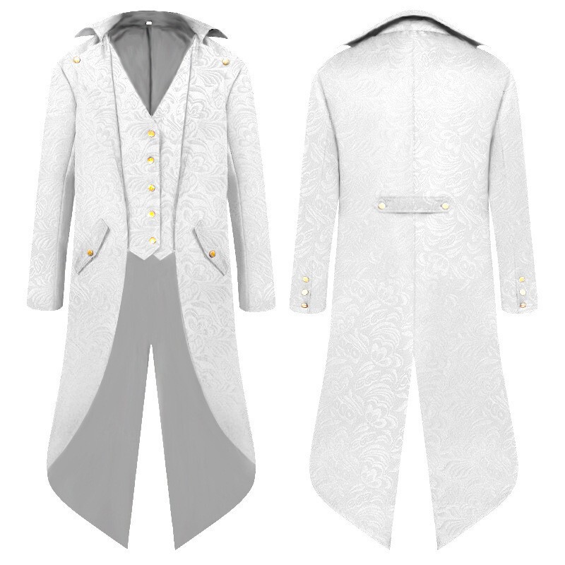 クロスボーダー新作紳士服ヨーロッパとアメリカの中世レトロ宮殿スタイルタキシードフェイクツーピースコートプロムドレス在庫あり|undefined