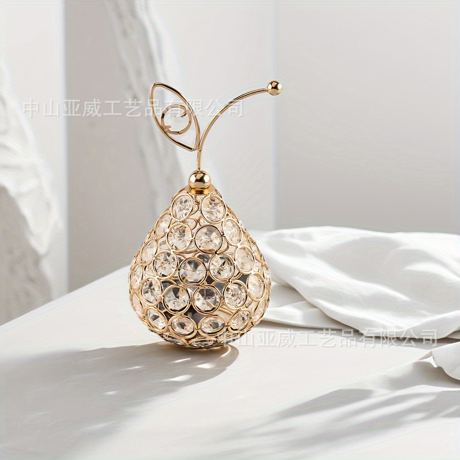 2 Artesanía de cristal creativa europea Apple Sydney Péndulo de decoración del hogar en forma de piña