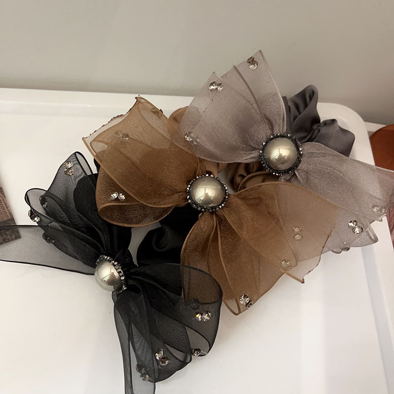 Coletero de lujo con lazo perlas y estrás para mujer_voghion.com