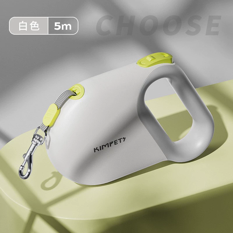 Retractable Dog Leash, 3/5 m, Comfortable Ergonomic Handle, Durable Nylon Rope