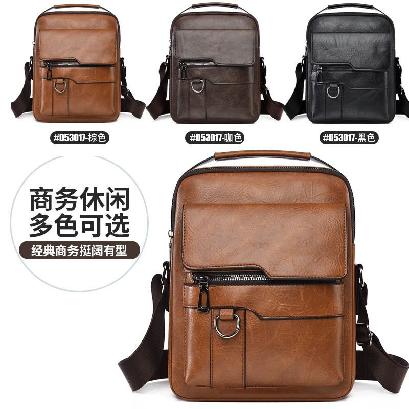 Cross-Border New Trendy Pu Men's Bag, Business Fashion Casual Shoulder Bag, Outdoor Travel Commuting Crossbody Bag Backpack Cross-Border New Trendy Pu Men's Bag, Business Fashion Casual Shoulder Bag, Outdoor Travel Commuting Crossbody Bag Backpack