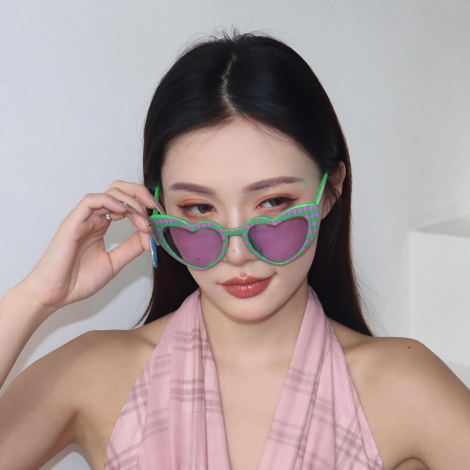 Gafas de Sol con Forma de Corazón ABS Personalizado