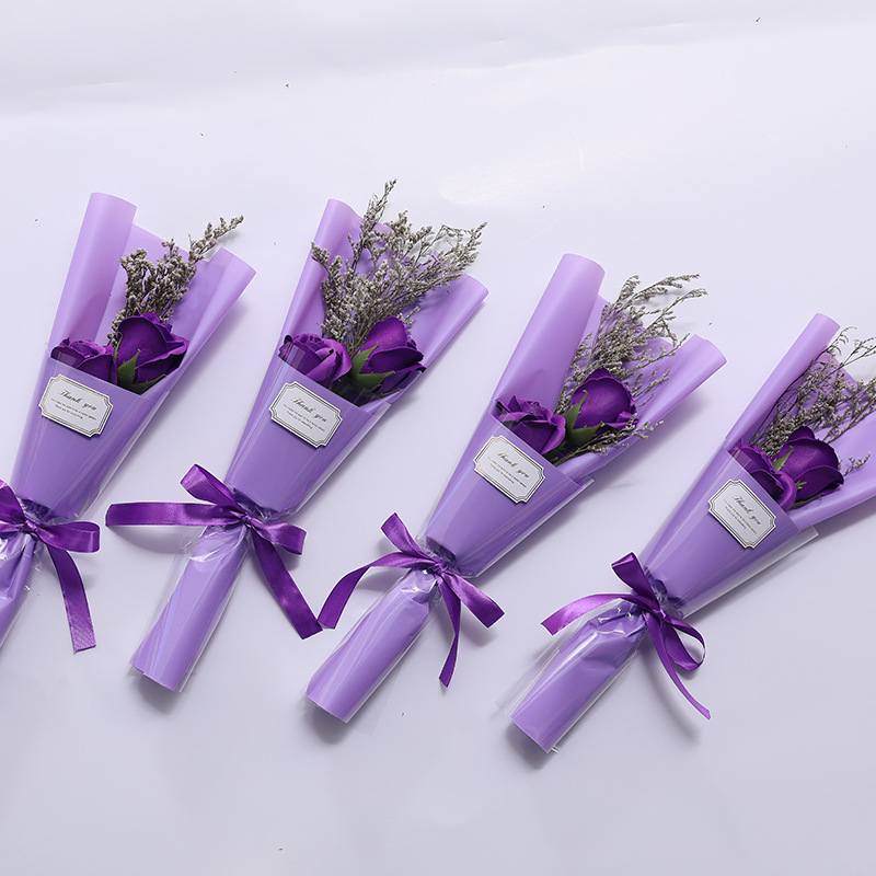 Ramo de flores eternas en caja, regalo para San Valentín y Día de la Madre.