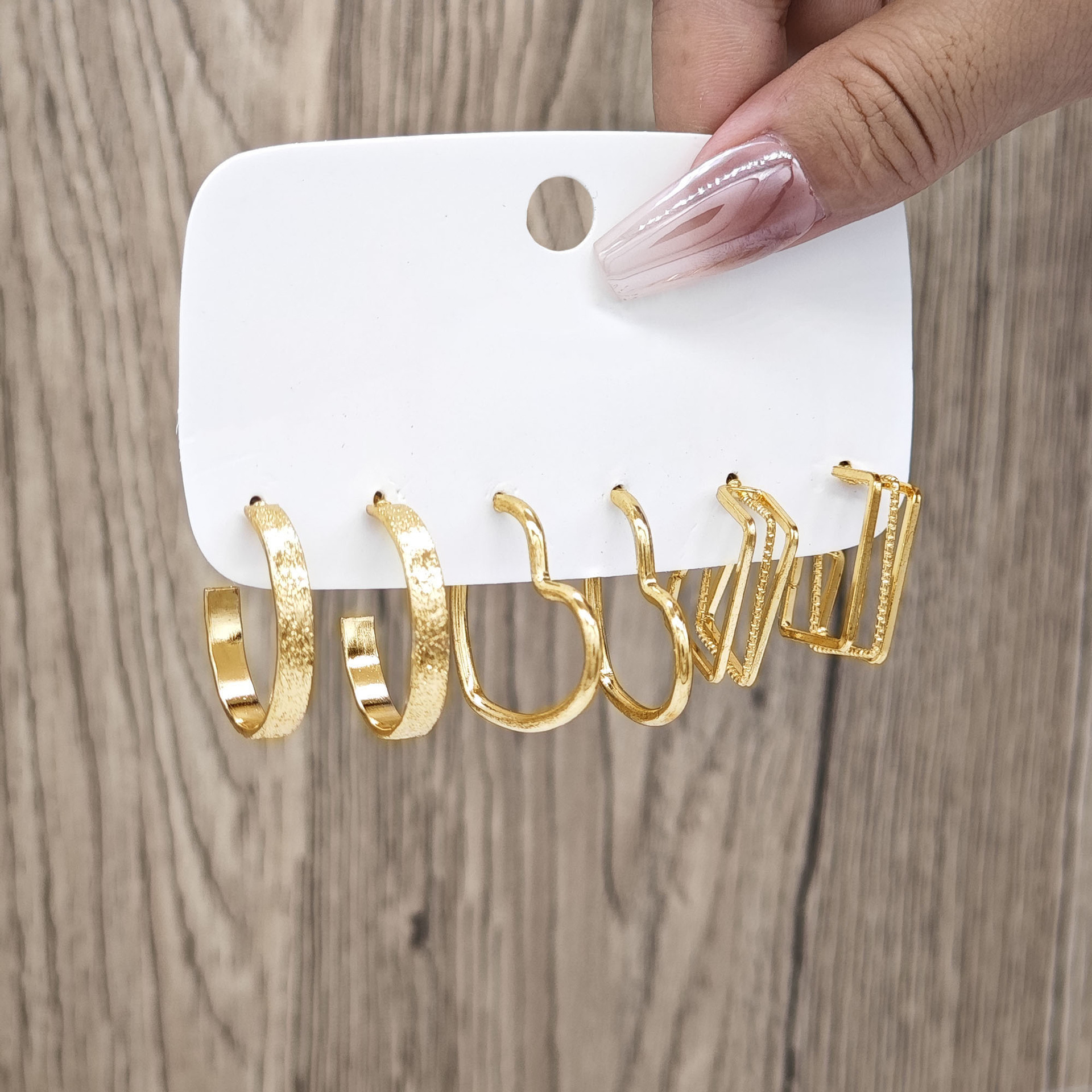 Earrings Classification 1 Set Simple Style Classic Style Heart Shape Alloy Earrings
