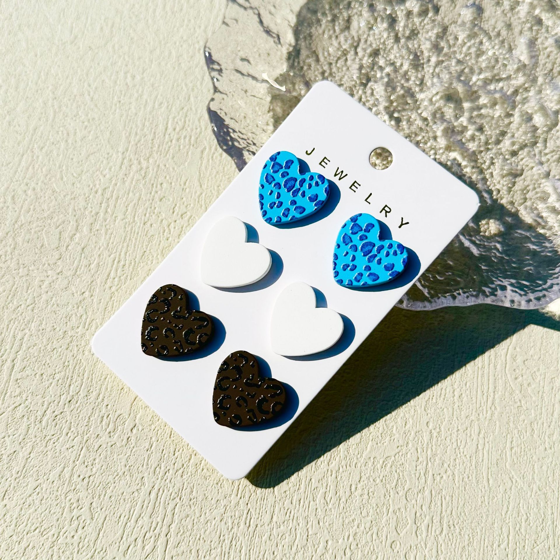 Simple Style Heart Shape Arylic Women's Ear Studs display picture 21